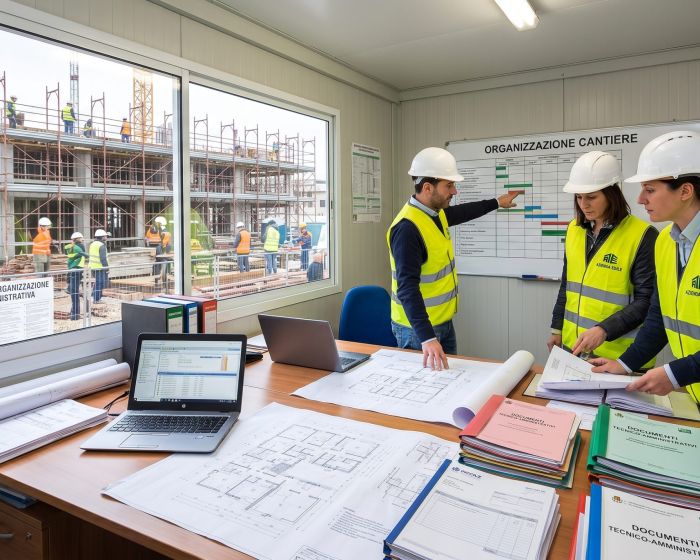 L’organizzazione tecnico-amministrativa del cantiere edile da parte di aziende edili e professionisti tecnici